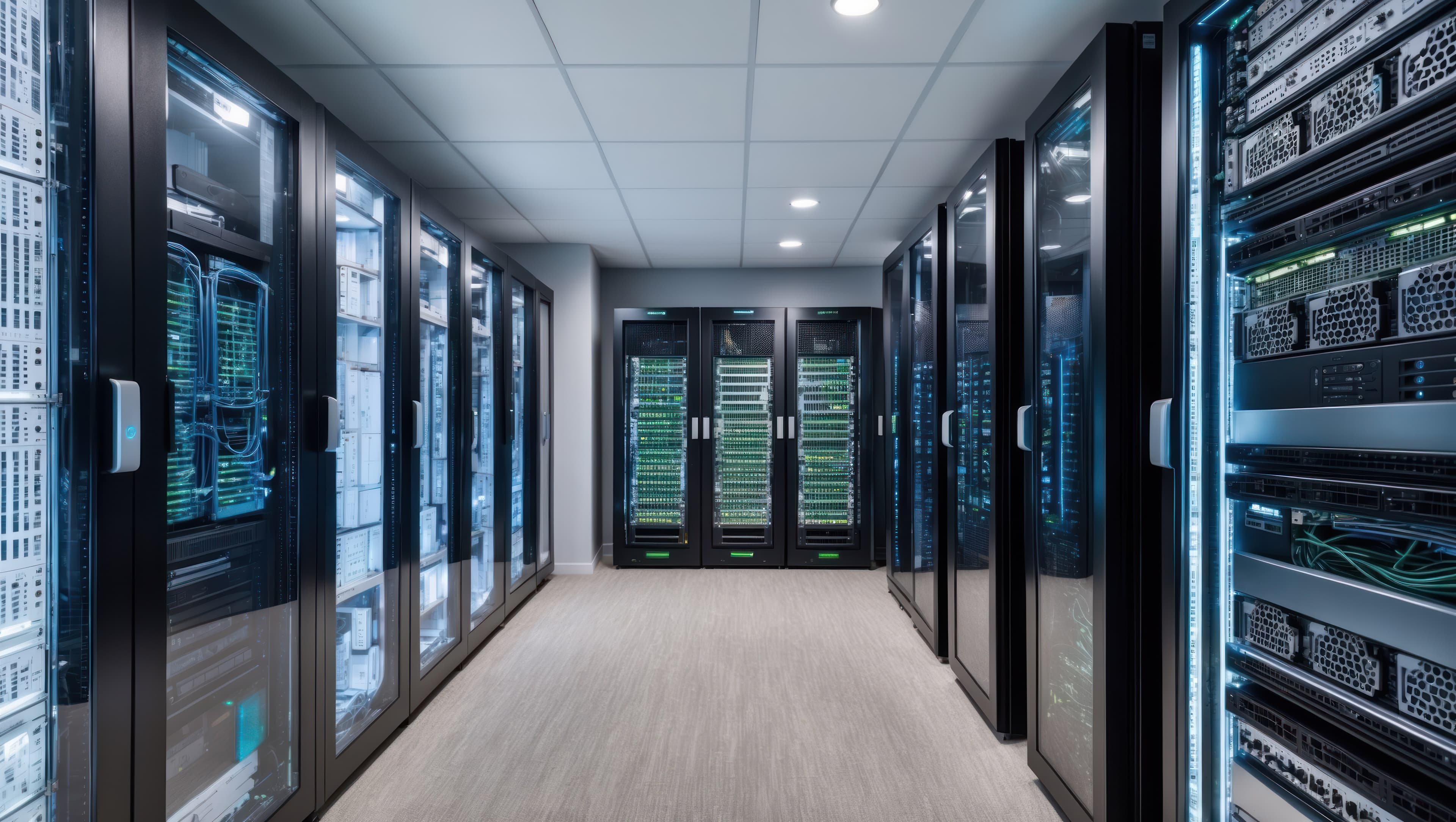 Data center rack aisle